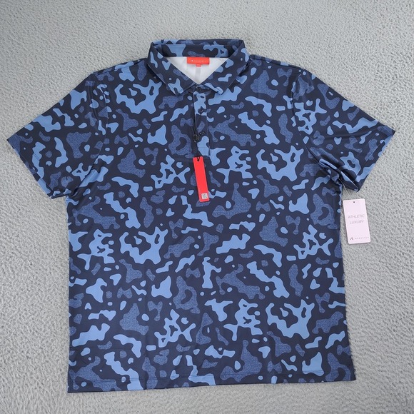 Redvanly Other - Redvanly Polo Shirt Mens 2XL Midnight Navy PUREpoly Camo Golf R2513-BARRES